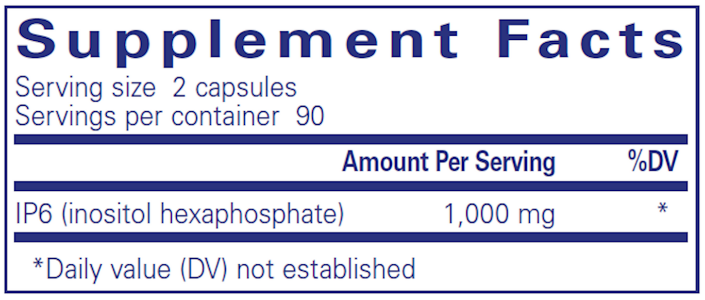 IP-6 500 mg 180 vcaps Curated Wellness