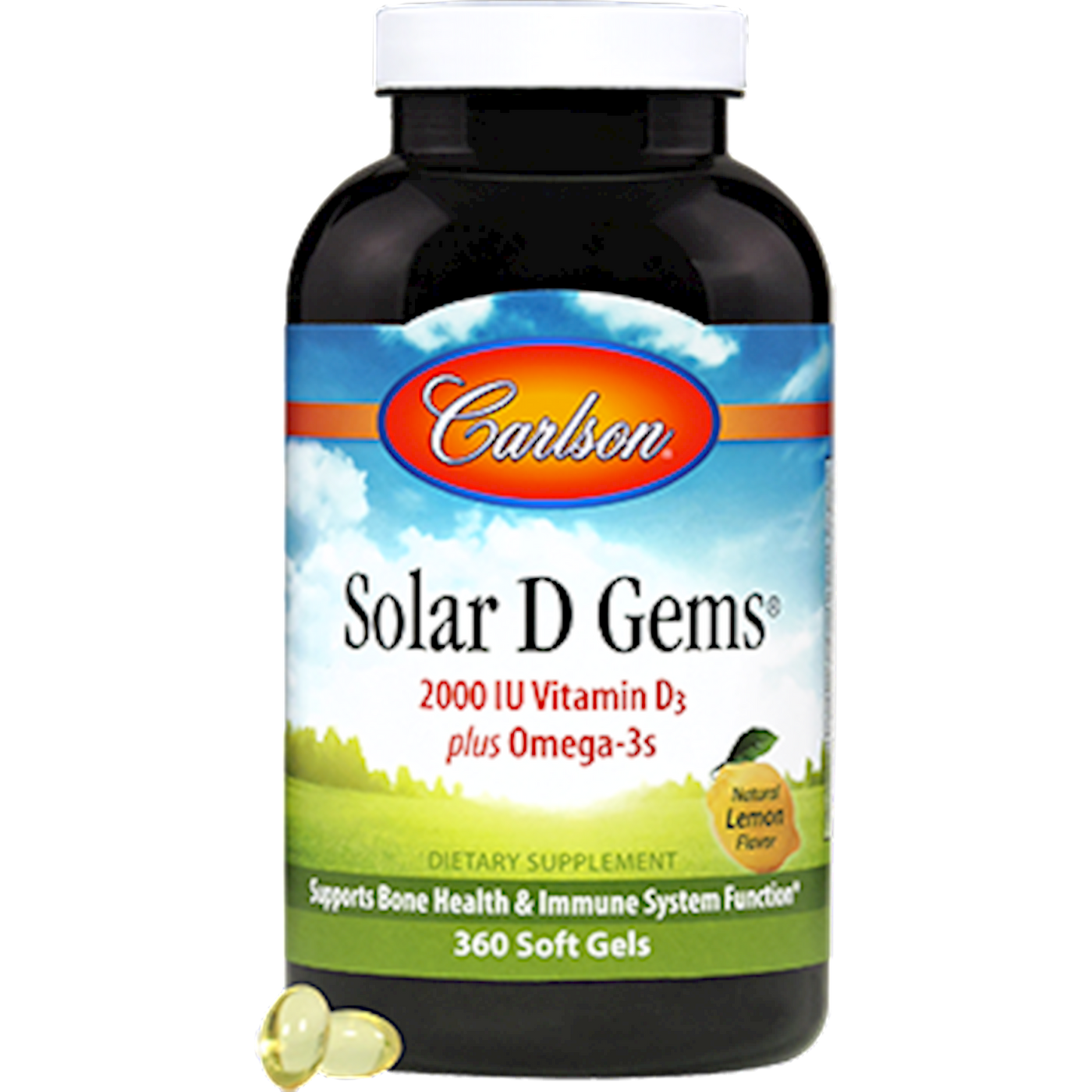 Solar D Gems 2000 IU 360 gels Curated Wellness