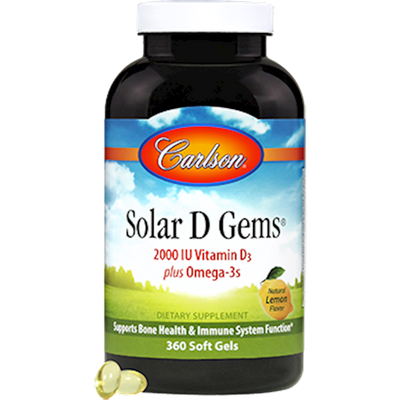Solar D Gems 2000 IU 360 gels Curated Wellness