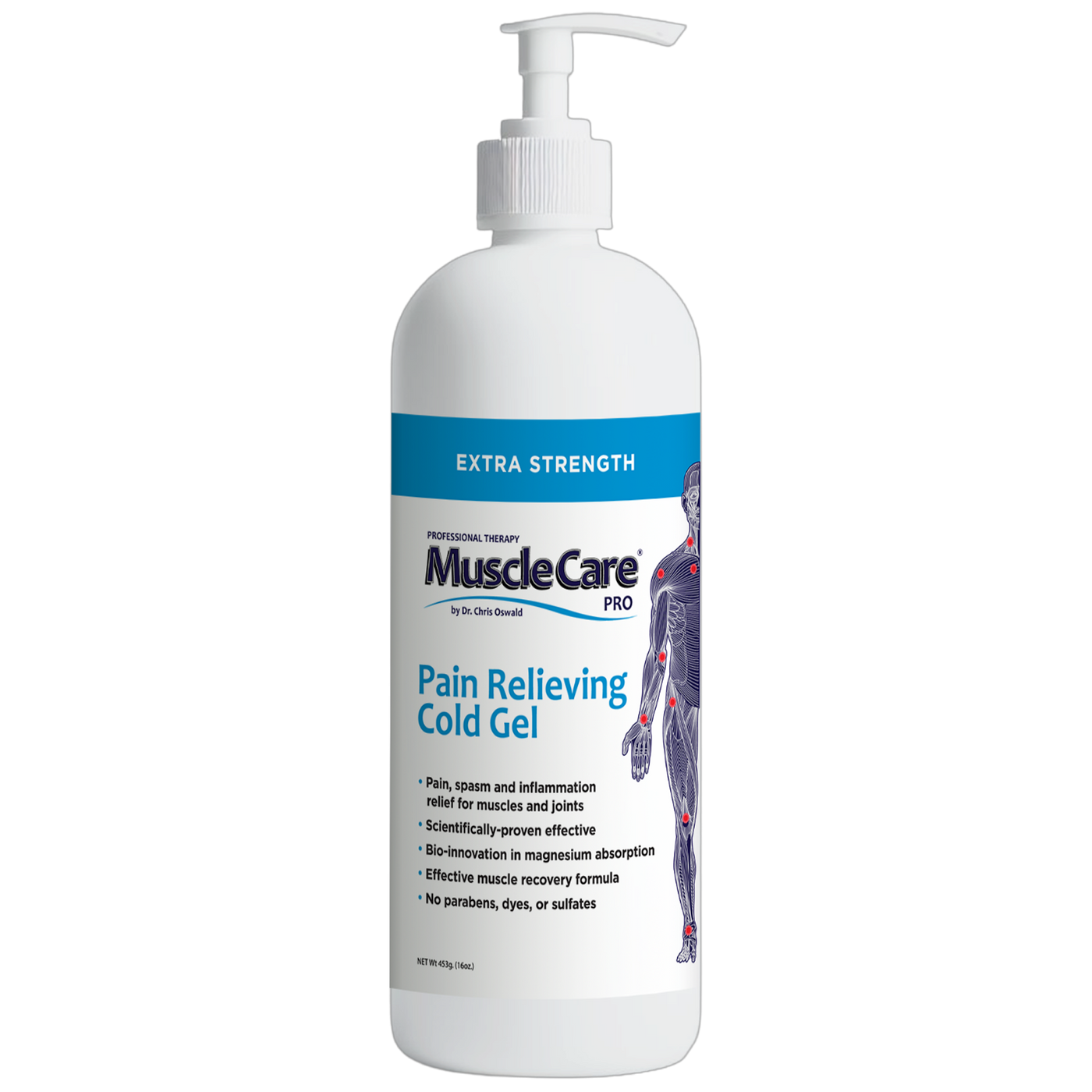 MuscleCare Cold Gel 16oz Curated Wellness