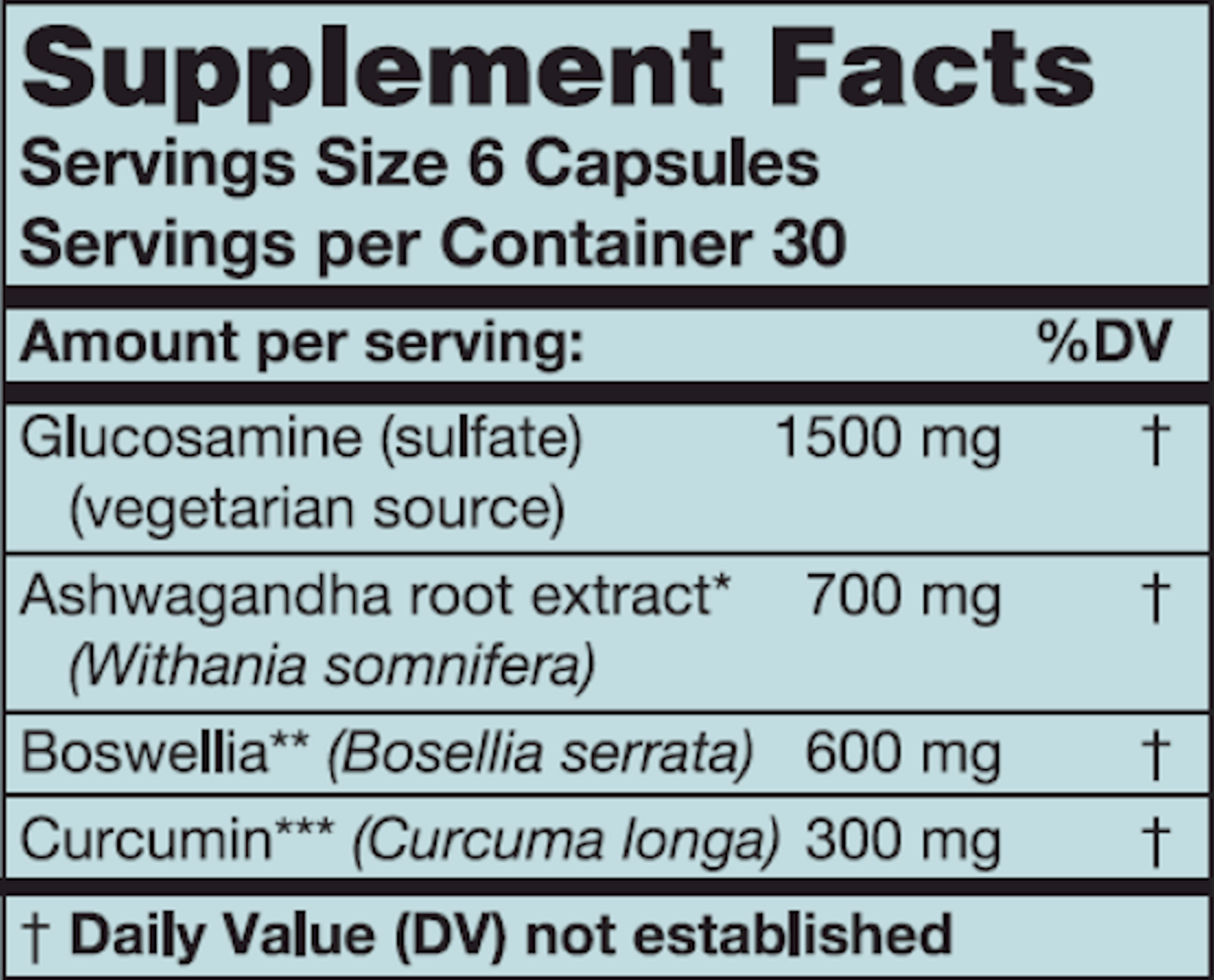 VegeGlucosamine Plus 180 vcaps Curated Wellness