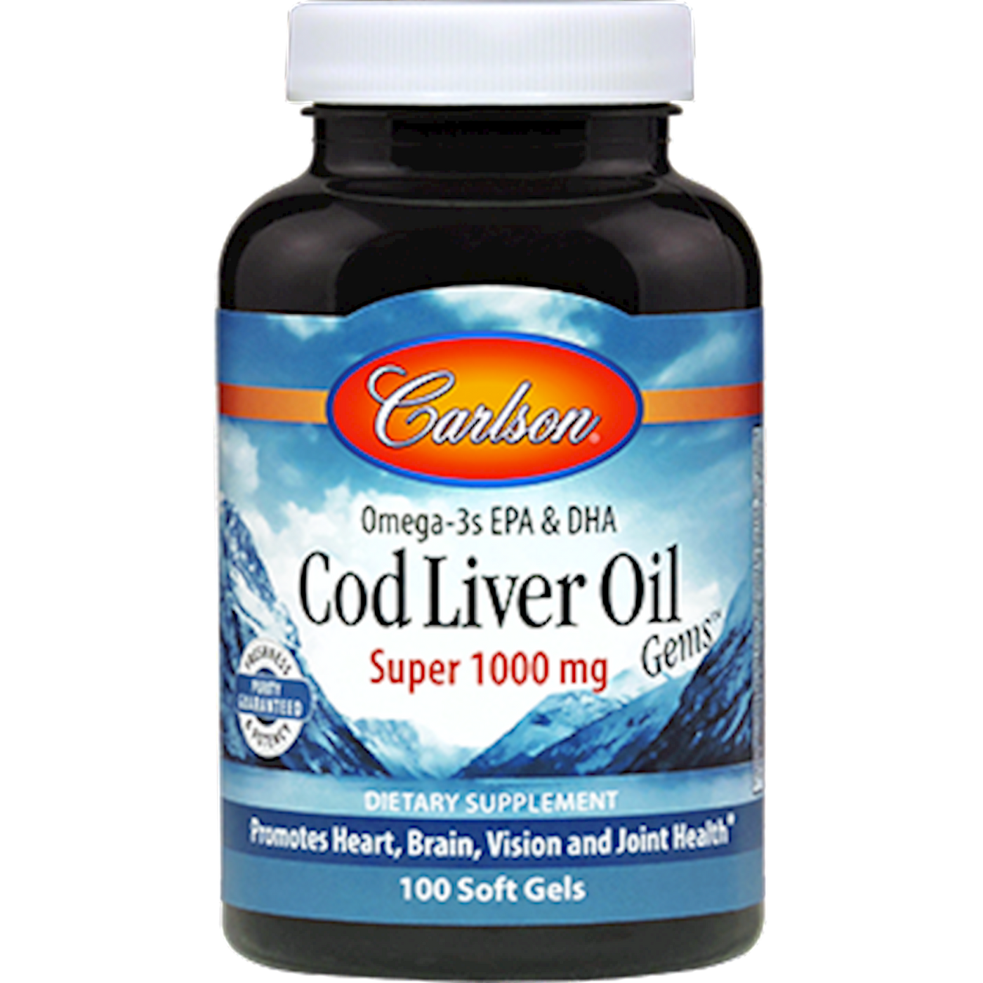 Super Cod Liver Oil 1000 mg 100 gels Curated Wellness