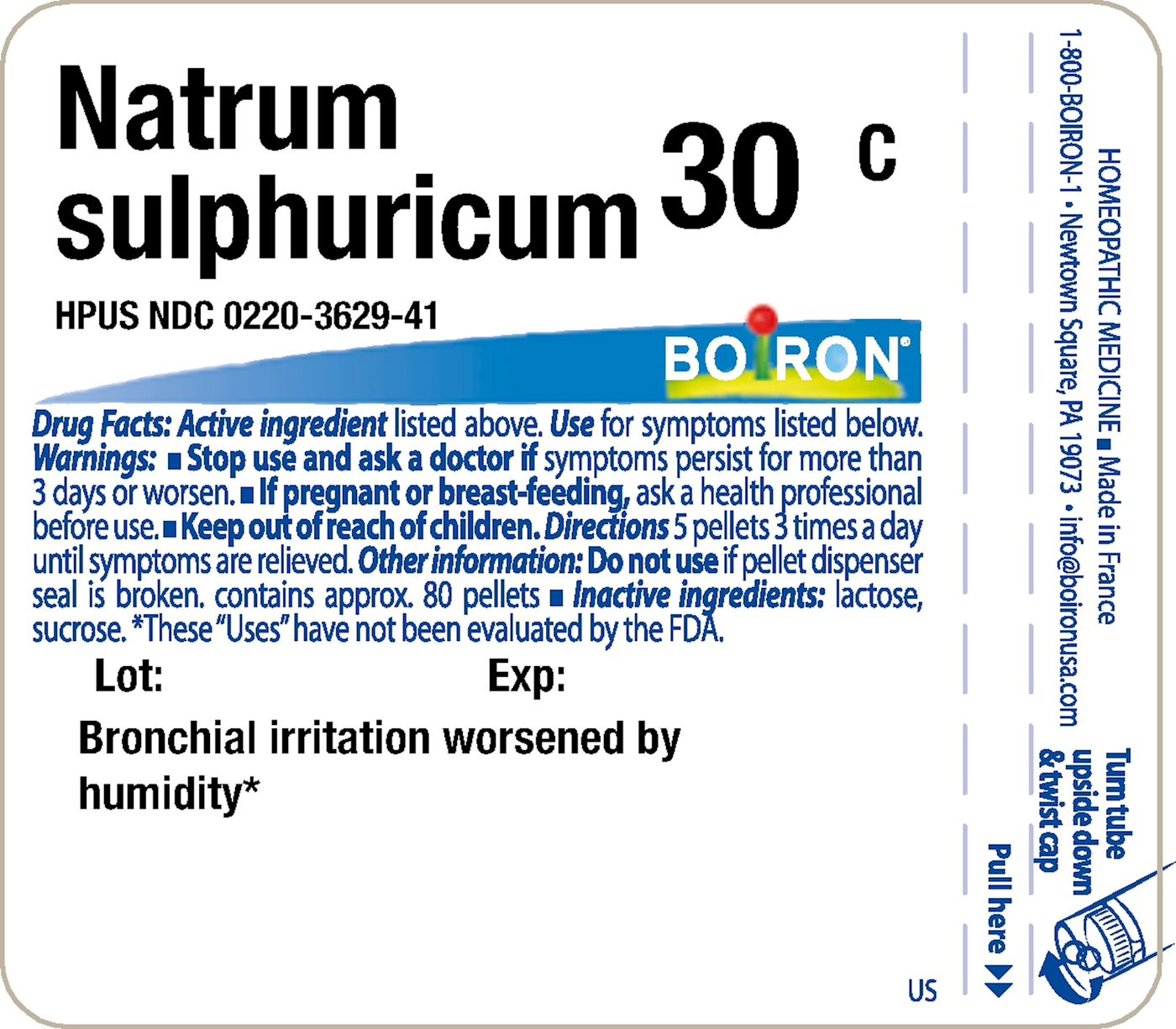 Natrum sulphuricum 30C 80 plts Curated Wellness