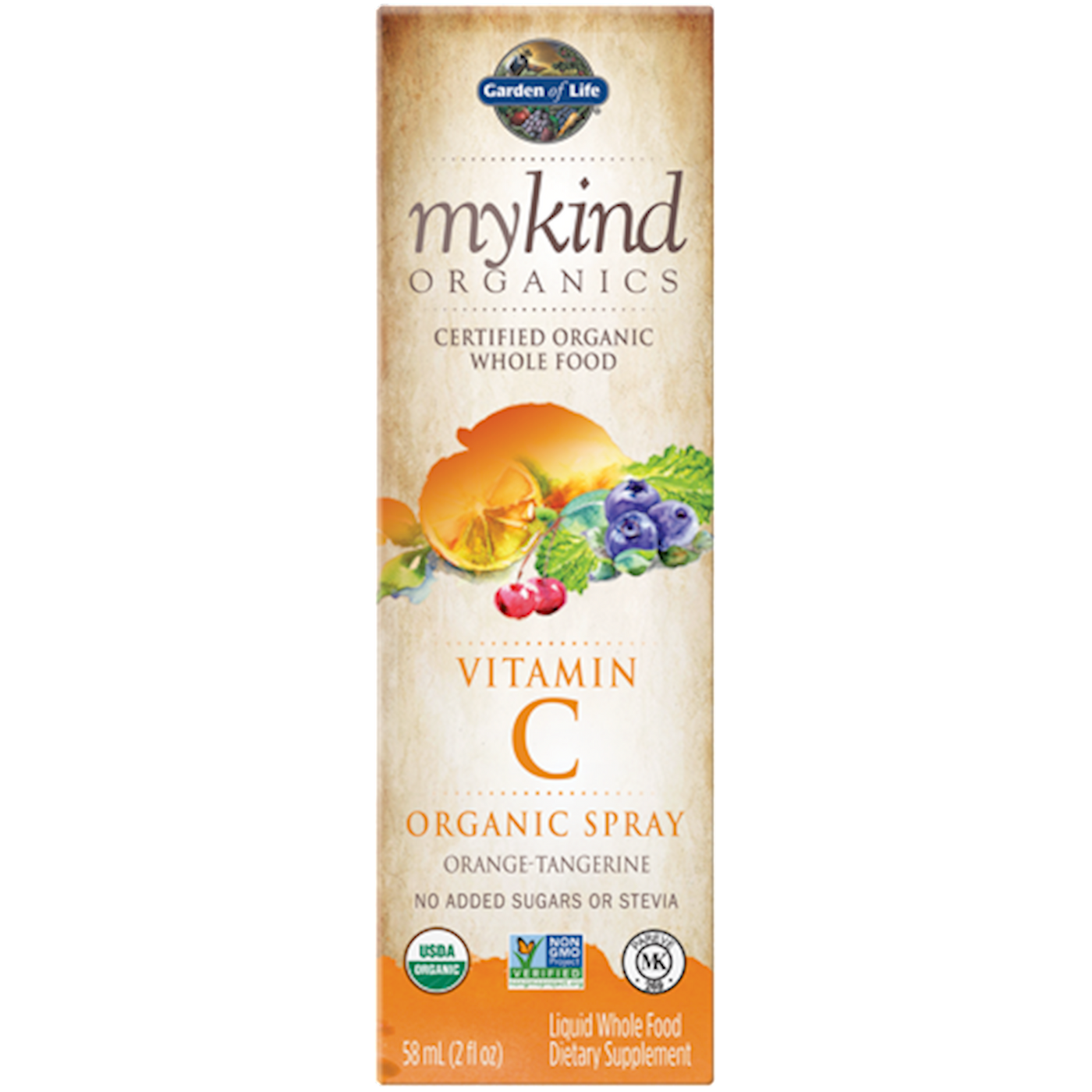 mykind Organics Vit C Orange-Tang  Curated Wellness