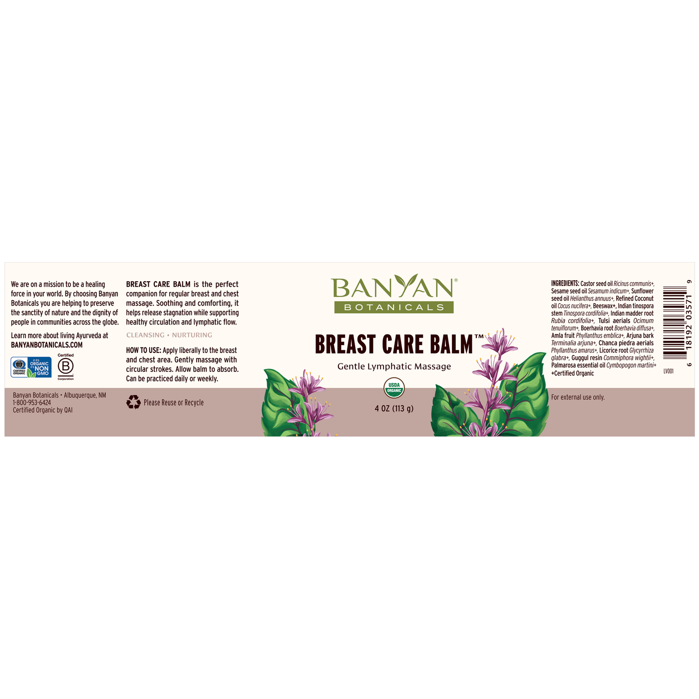 Breast Care Balm  Curated Wellness