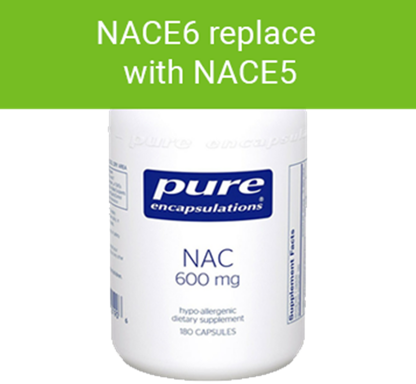 NAC 600 mg 180 vcaps Curated Wellness