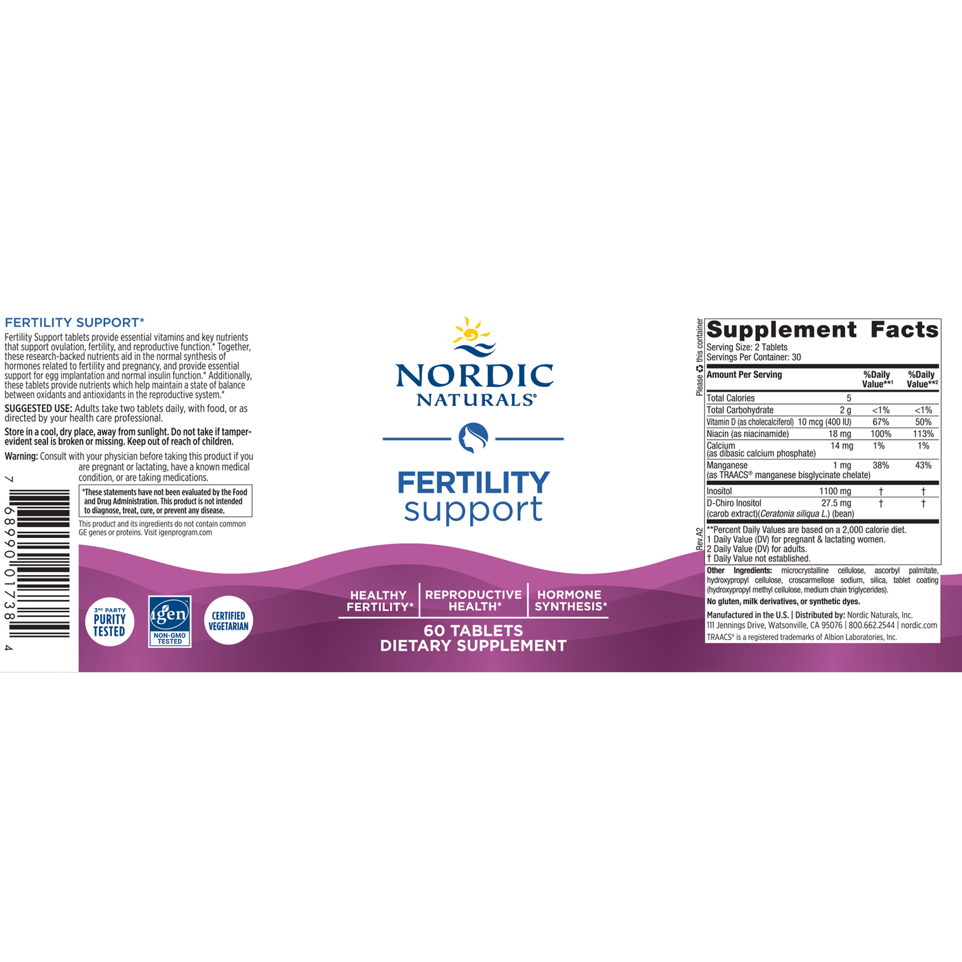 Fertility Support 60t Curated Wellness