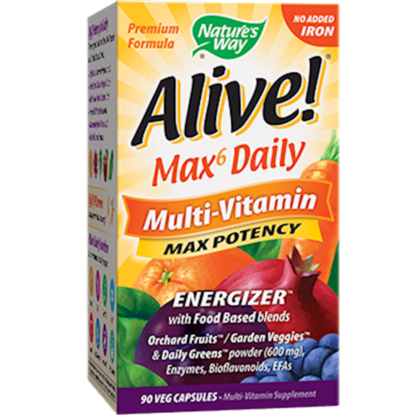 Alive! Max6 Daily (no iron) 90 vcaps Curated Wellness