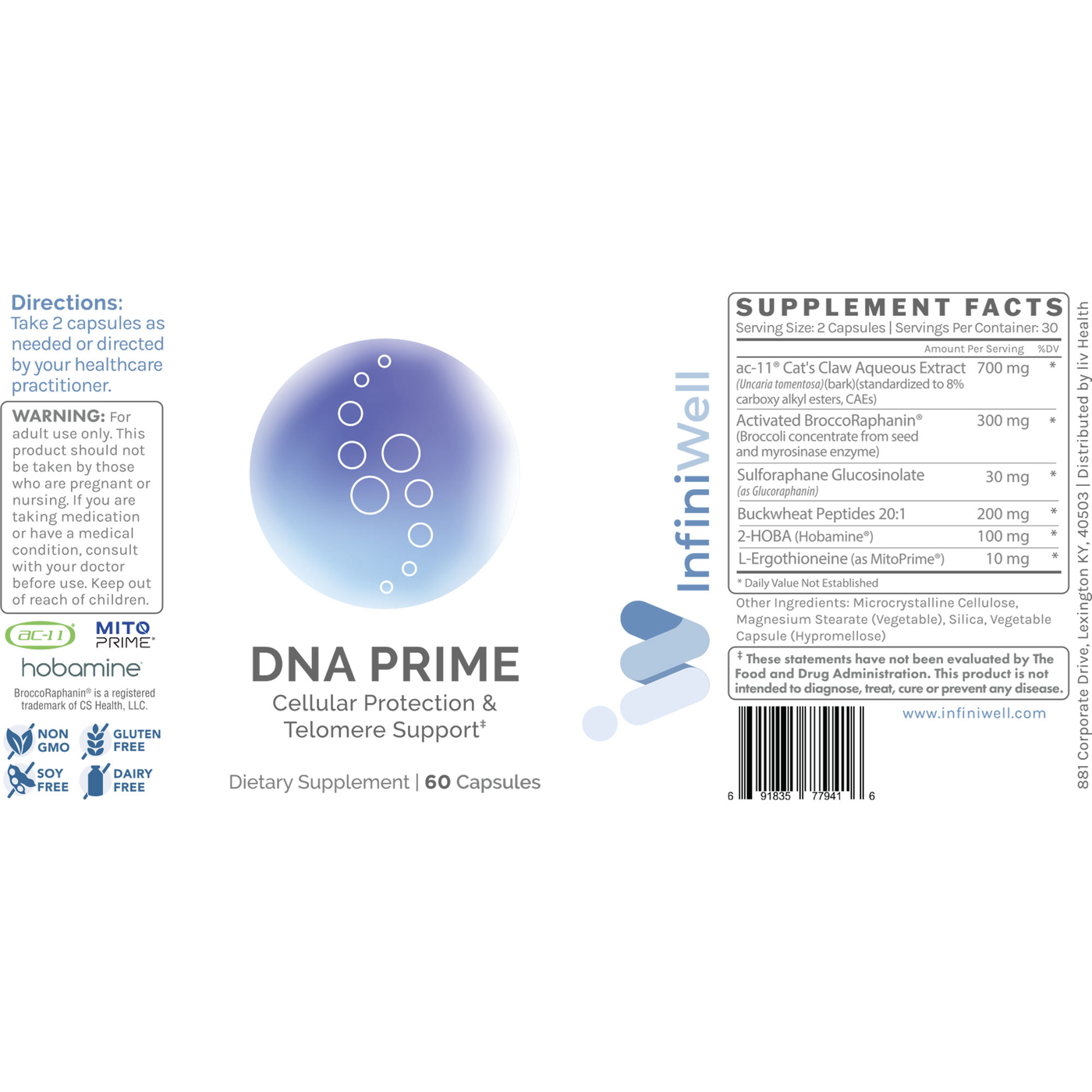 DNA Prime 60c Curated Wellness