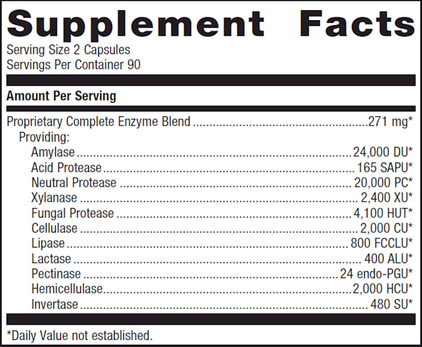 SpectraZyme Complete 180 Capsules Curated Wellness