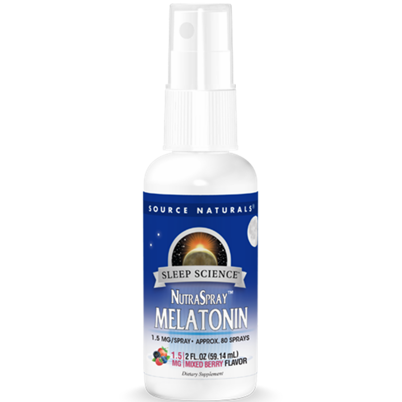 Melatonin NutraSpray Mixed Berry 2 fl oz Curated Wellness