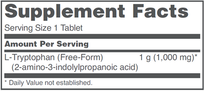 Tryptophan 1000 mg 60 tabs Curated Wellness