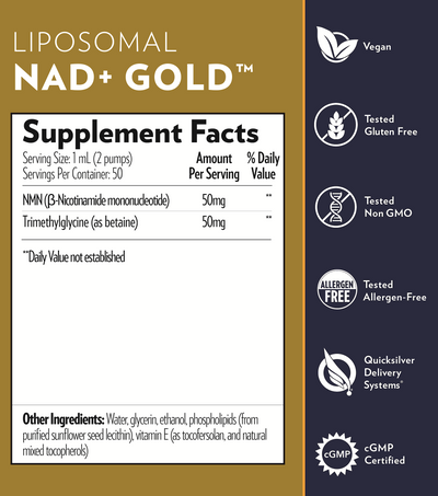 NAD+ GOLD 50 mg  Curated Wellness
