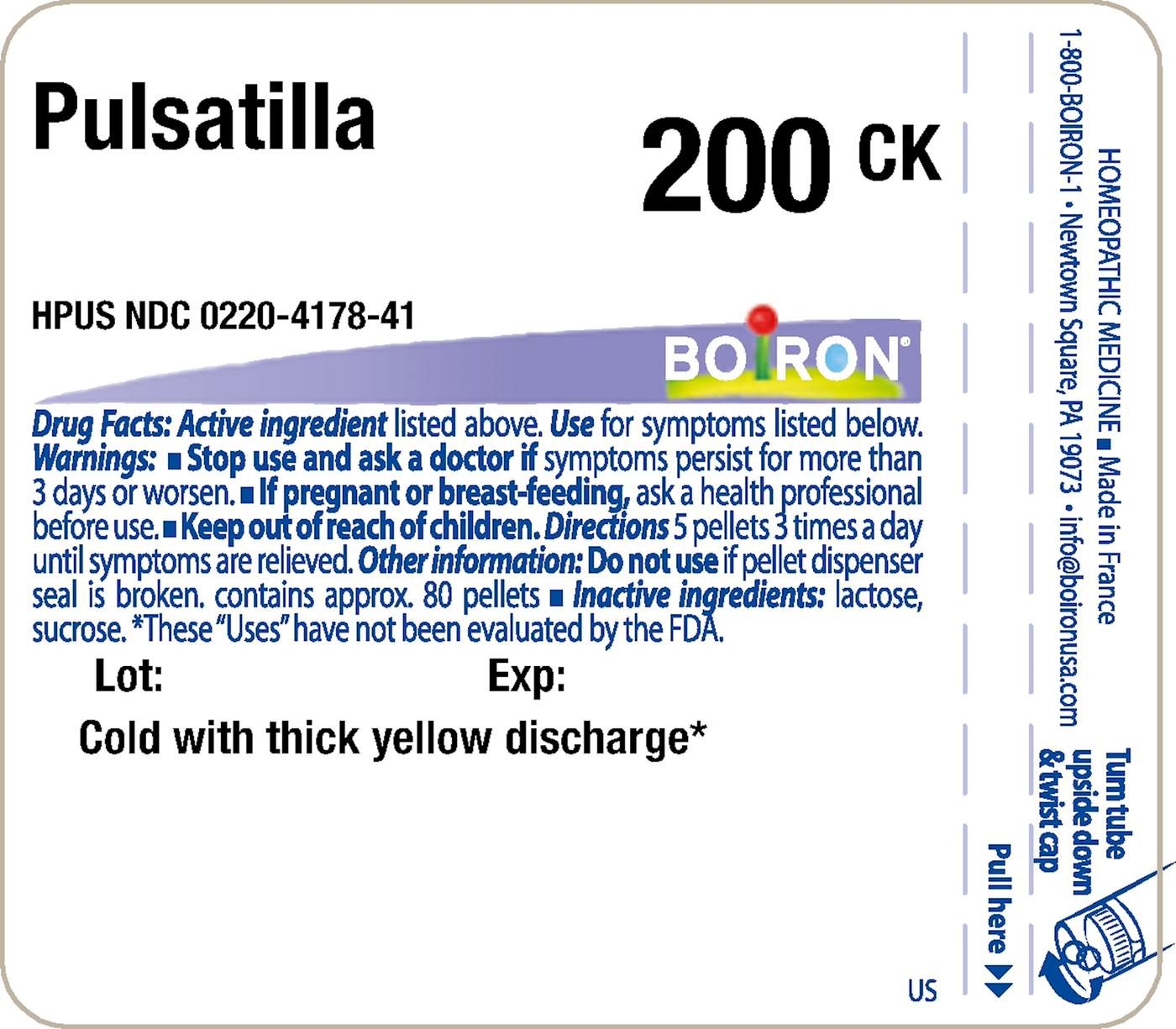 Pulsatilla 200CK 80 plts Curated Wellness