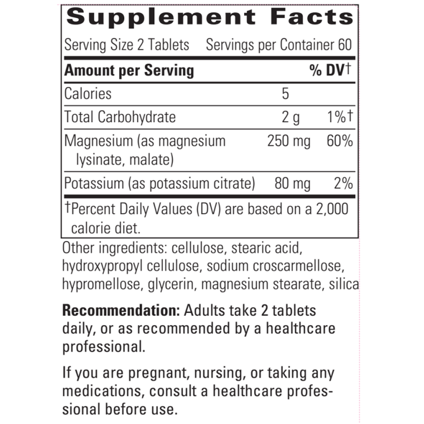 Krebs MagnesiumPotassium Complex 120 tbs Curated Wellness