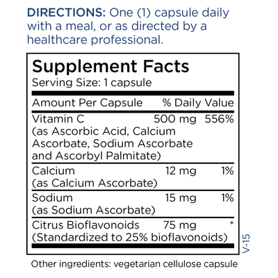 Buffered Vitamin C 500 mg 100 caps Curated Wellness