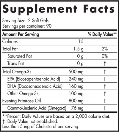 Balanced Omega Combination 180 gels Curated Wellness