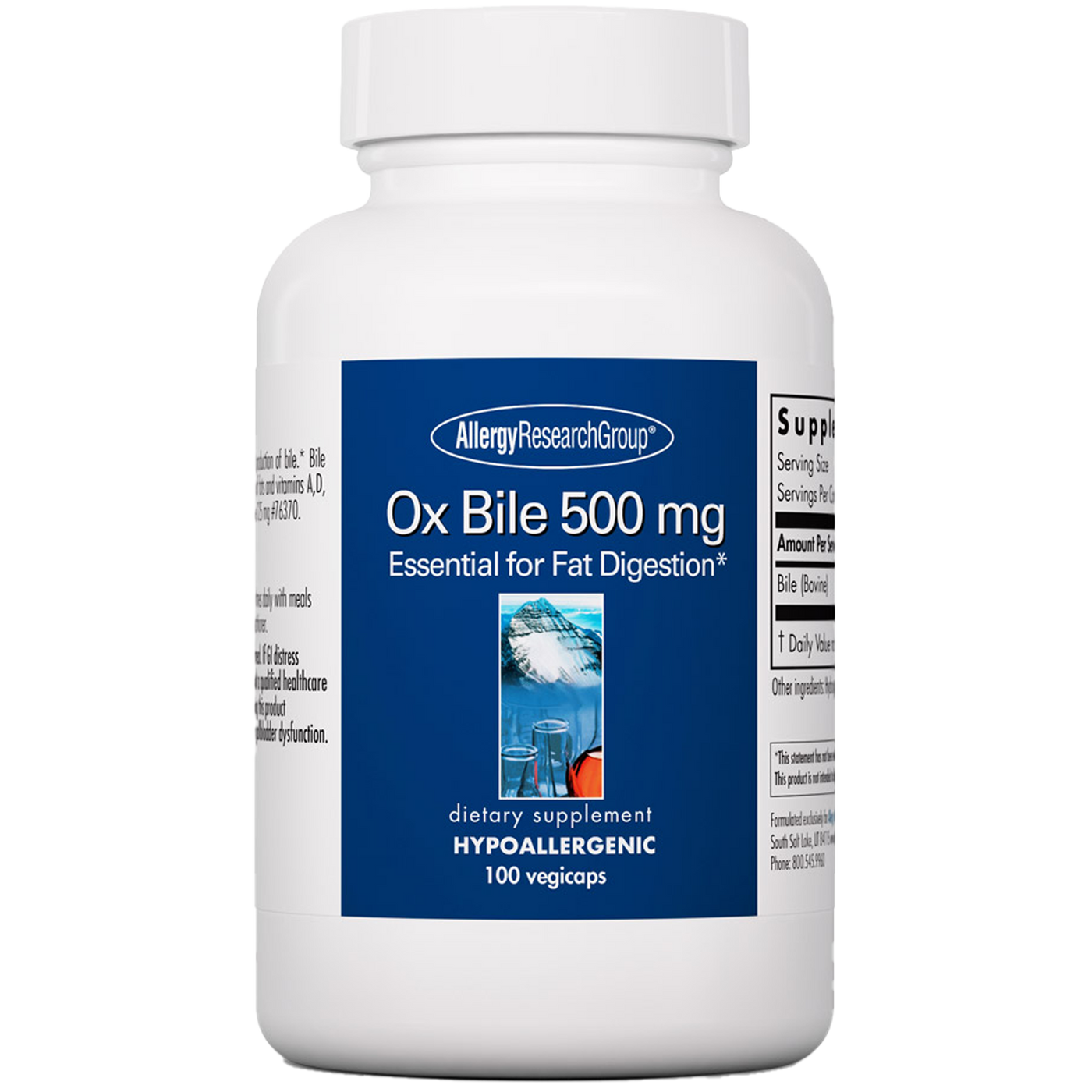 Ox Bile 500 mg  Curated Wellness