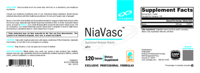 NiaVasc 120 Tablets Curated Wellness