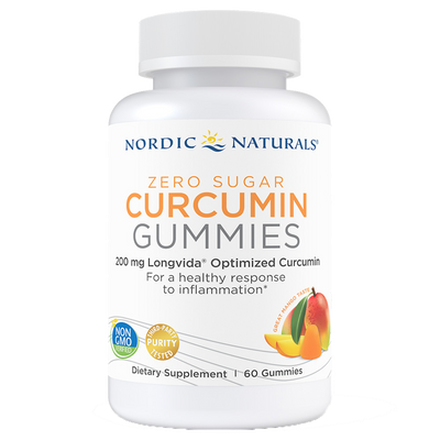 Nordic Zero Sugar Curcumin 60 gummies Curated Wellness