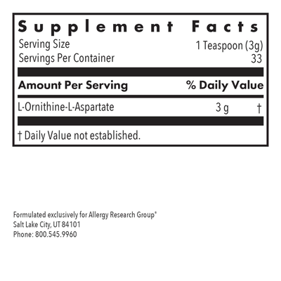 L-Ornithine-L-Aspartate 100 gms Curated Wellness