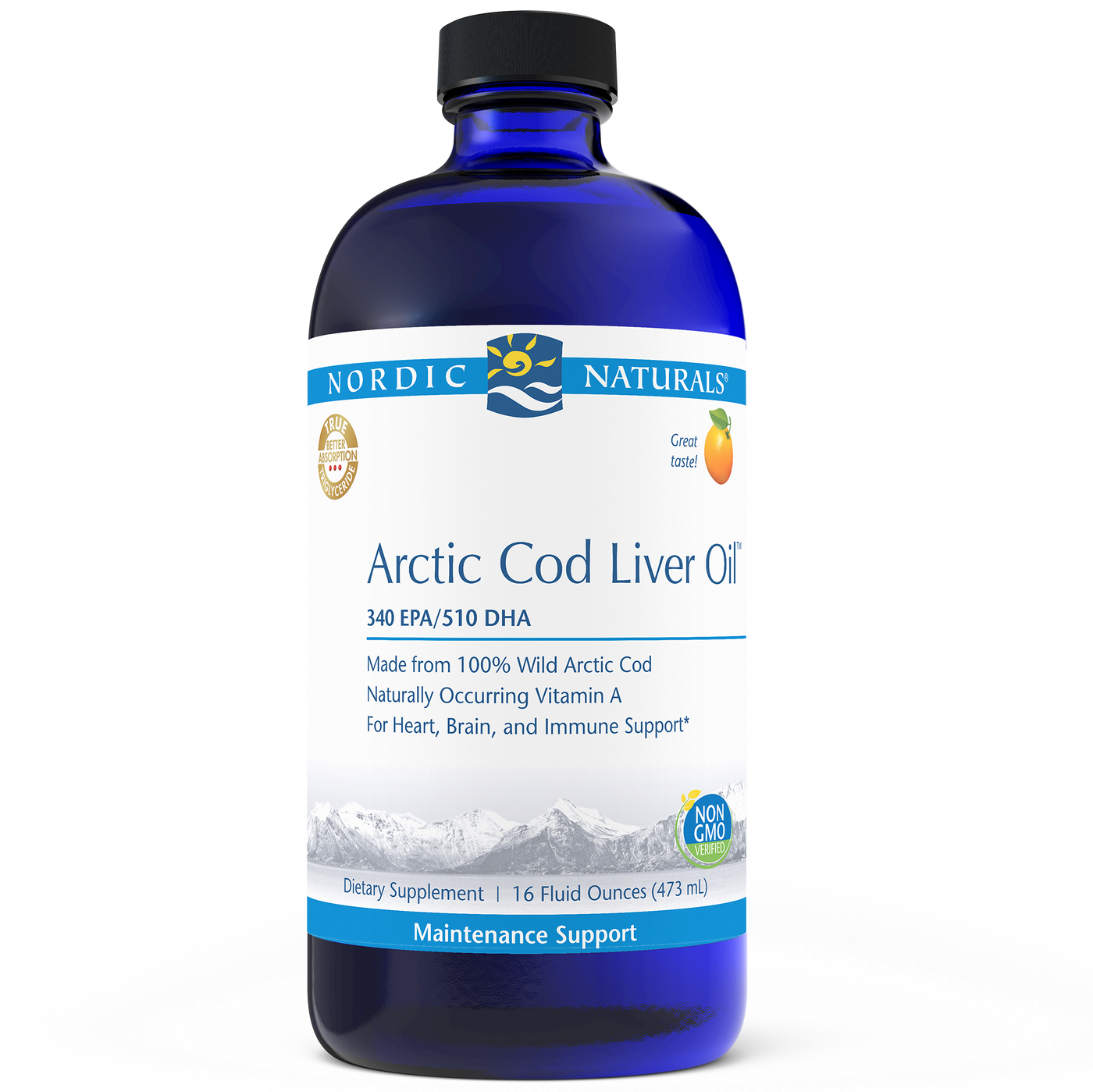 Arctic Cod Liver Oil Orange  Curated Wellness