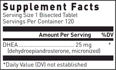 DHEA 25 mg  Curated Wellness