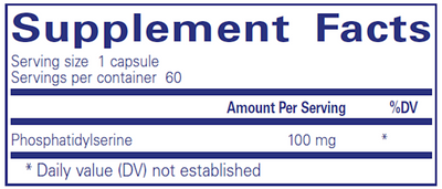 PS 100 100 mg 60 caps Curated Wellness