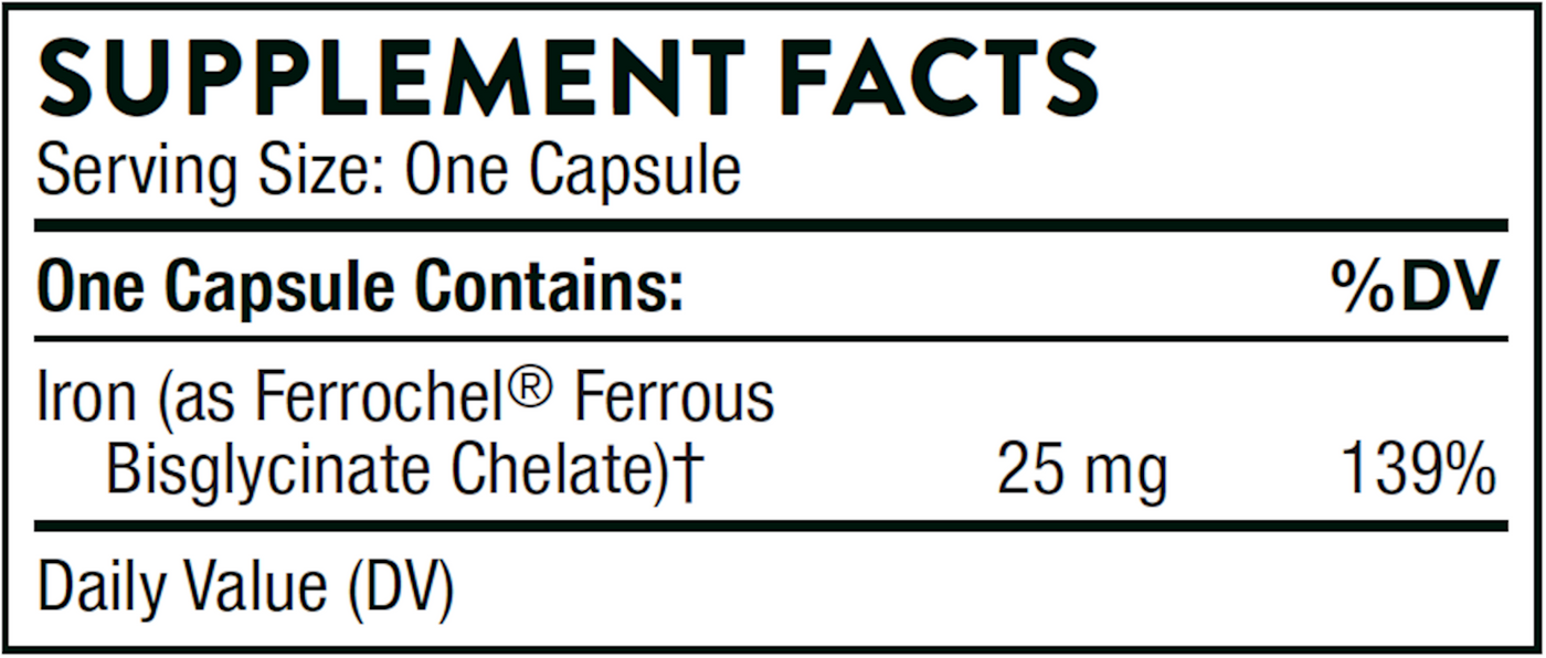 Iron Bisglycinate NSF  Curated Wellness