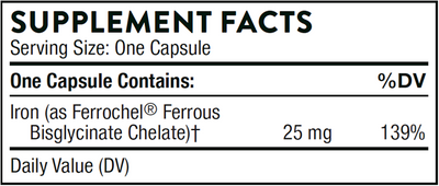 Iron Bisglycinate NSF  Curated Wellness