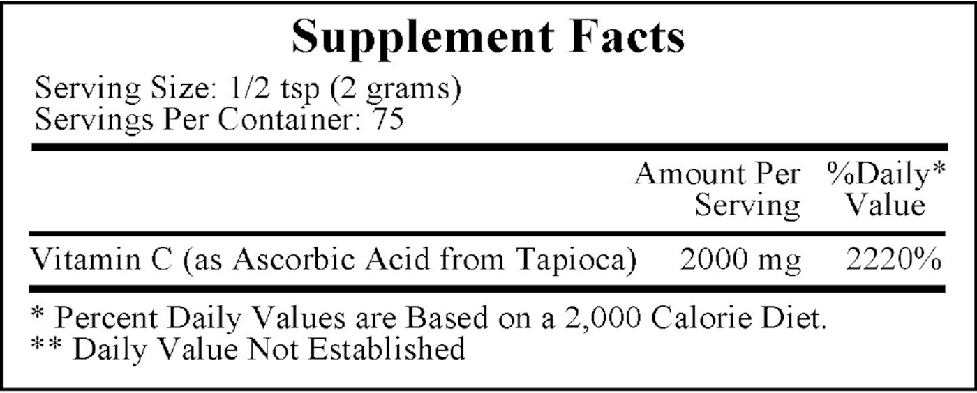 Vitamin C from Tapioca 150 gms Curated Wellness