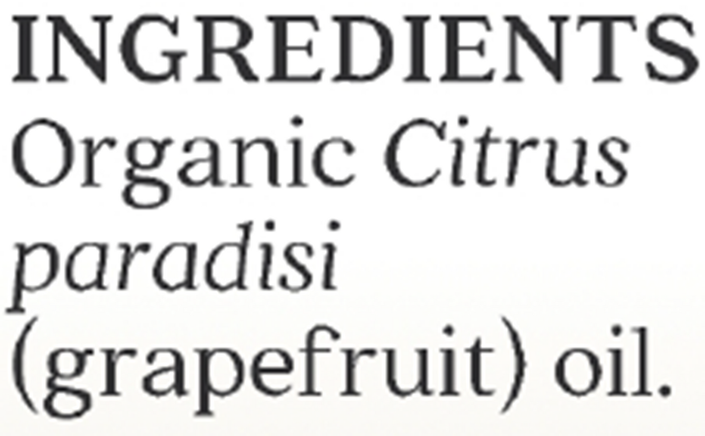 Grapefruit Organic Essential Oil .25 oz Curated Wellness