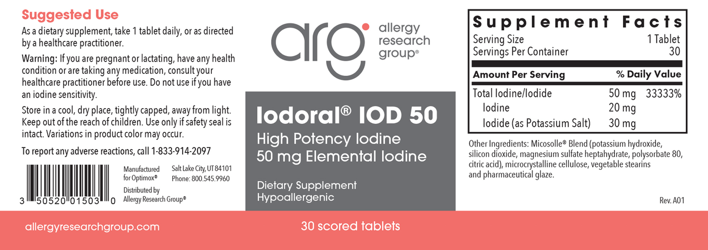 Iodoral 50 mg  Curated Wellness