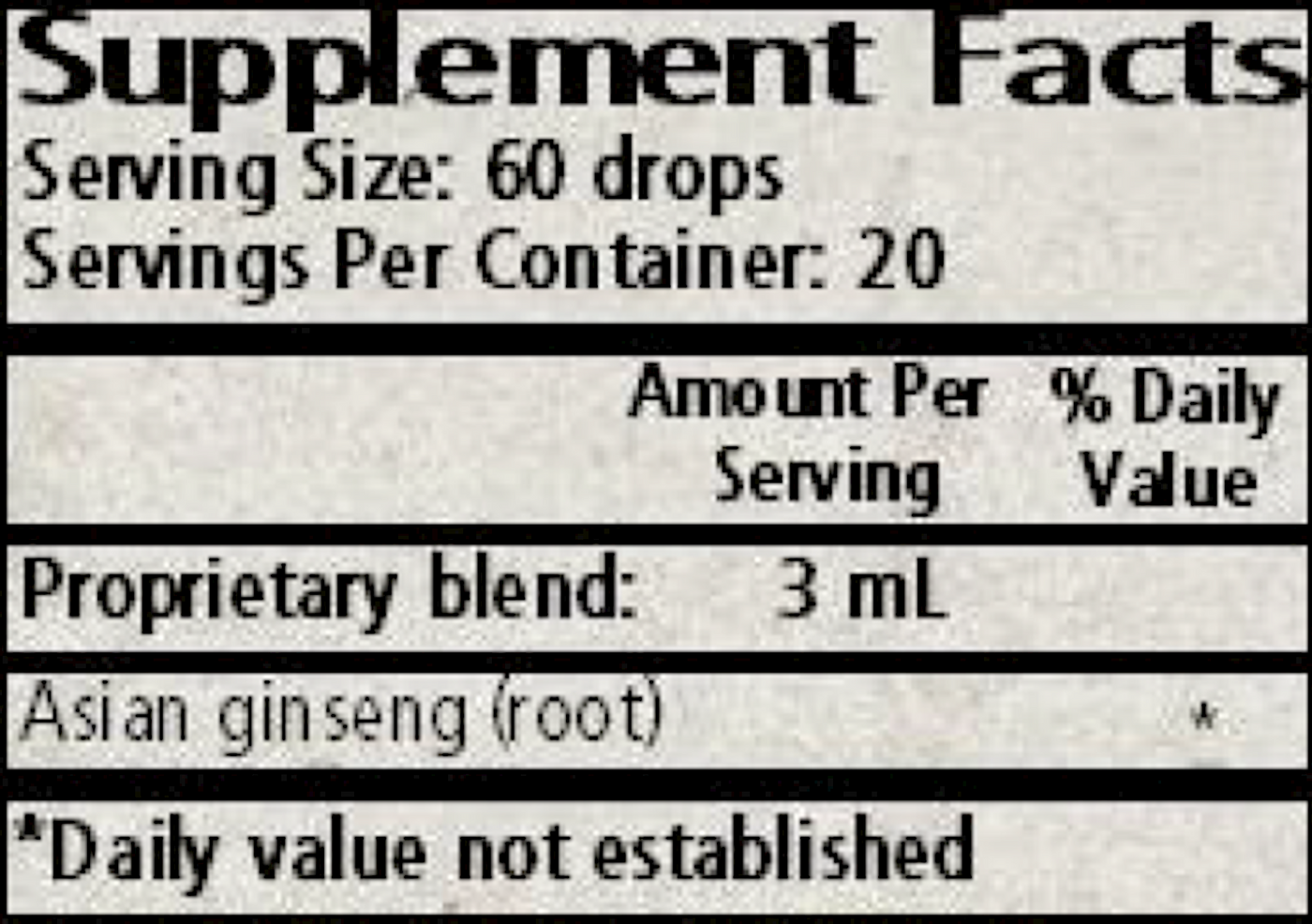 Panax gin/asian ginseng  Curated Wellness