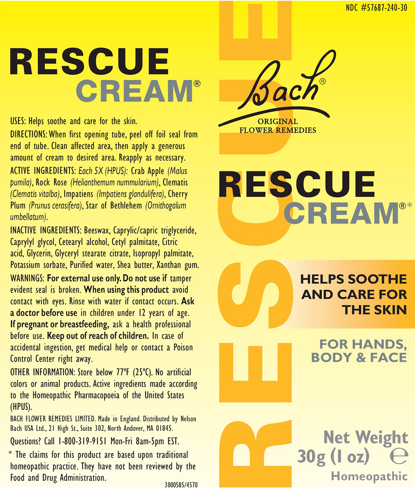 Rescue Cream 30 gms Curated Wellness