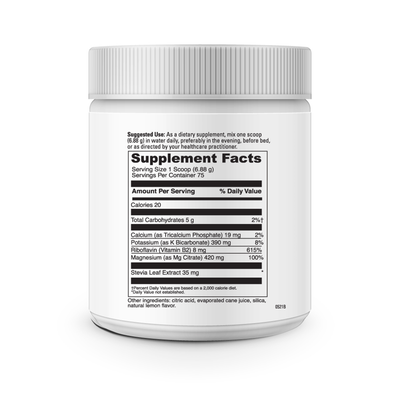 Effervescent Magnesium Citrate 516 g Curated Wellness