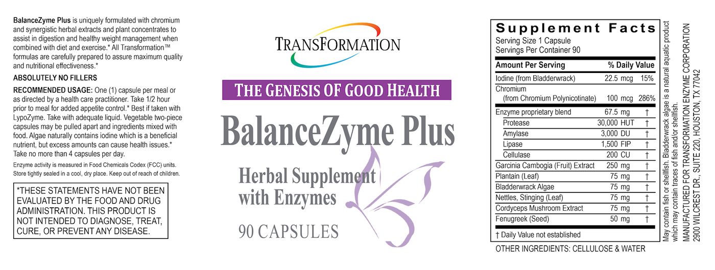 BalanceZyme Plus 90 caps Curated Wellness