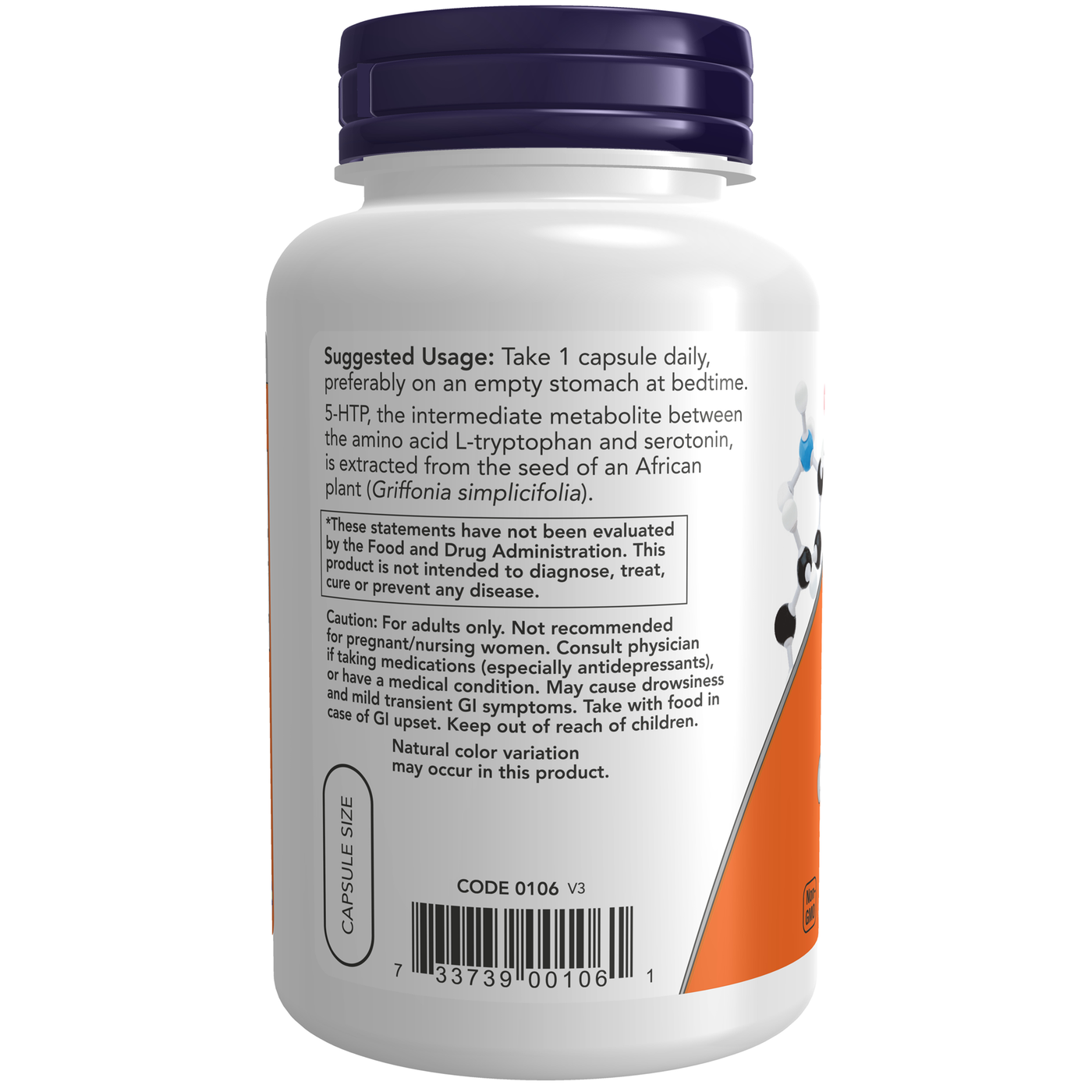 5-HTP 100 mg  Curated Wellness