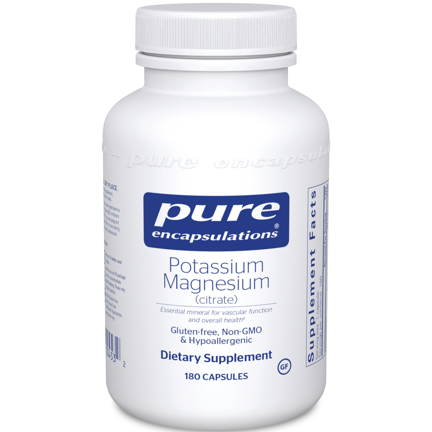 Potassium Magnesium (citrate) 180 vcaps Curated Wellness