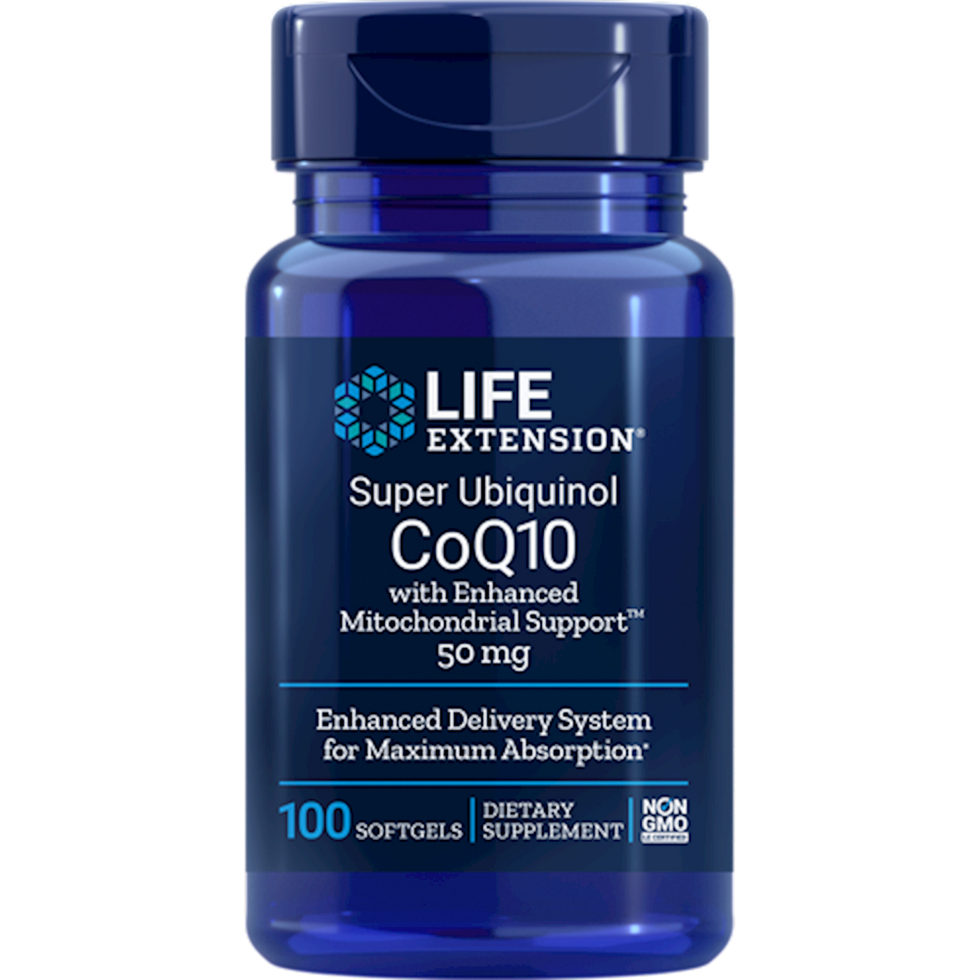 Super Ubiquinol CoQ10 50 mg 100 Softgels Curated Wellness