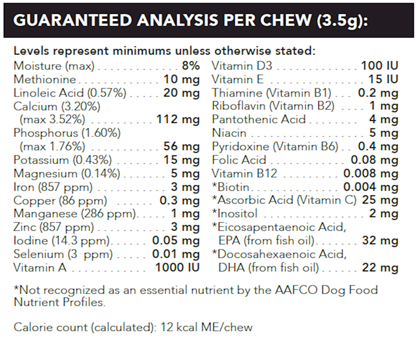 Canine Plus MultiVitamin 30 chews Curated Wellness