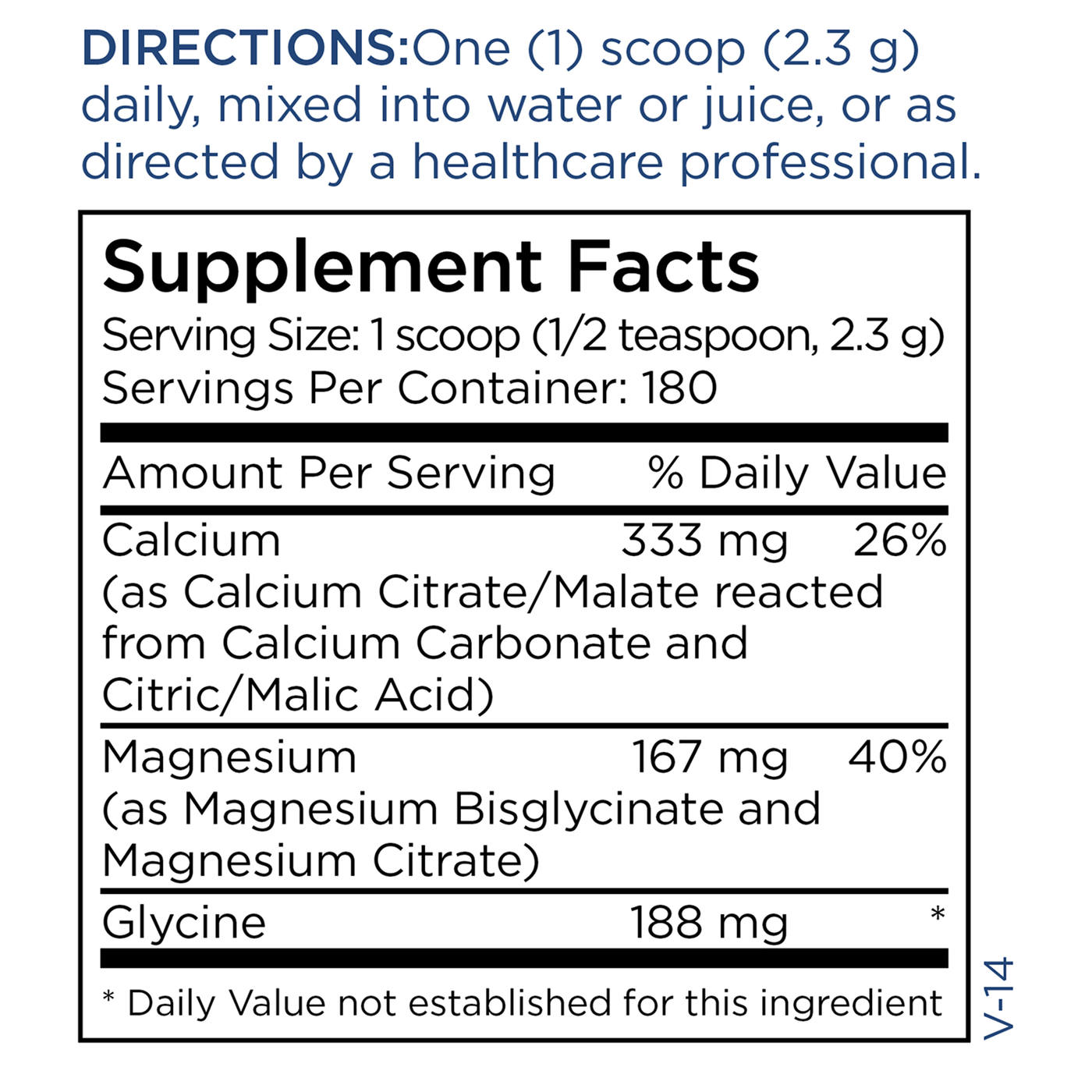 Cal/Mag Powder 419 gms Curated Wellness