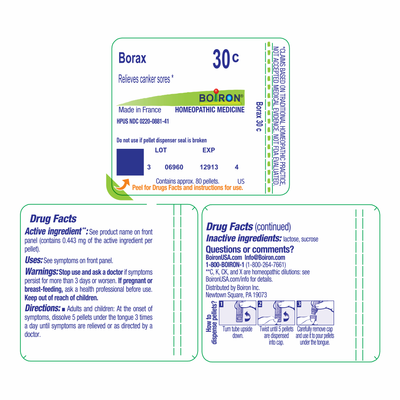 Borax 30C 80 plts Curated Wellness