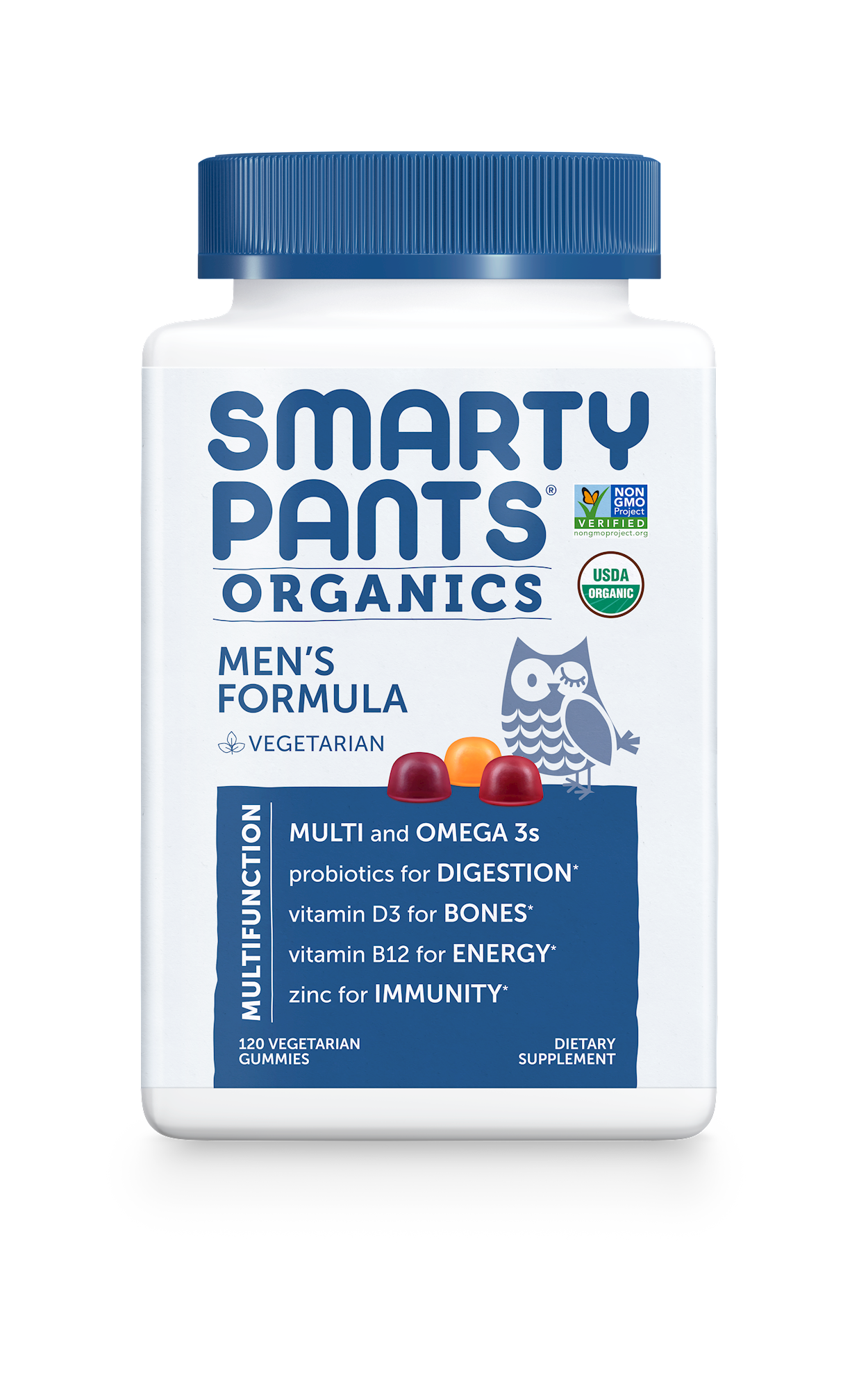 Men's Formula Organic Multi 120 gummies Curated Wellness