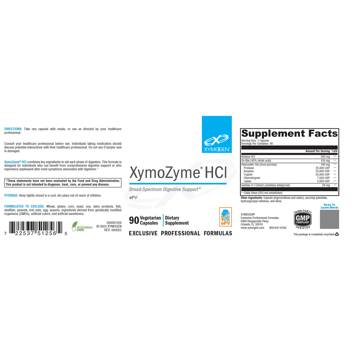 XymoZyme HCI c Curated Wellness
