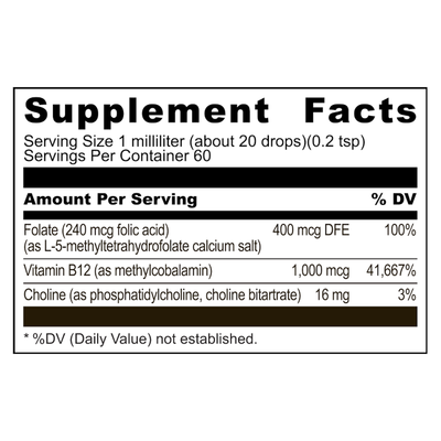 Liposomal B12 Methylfolate  Curated Wellness