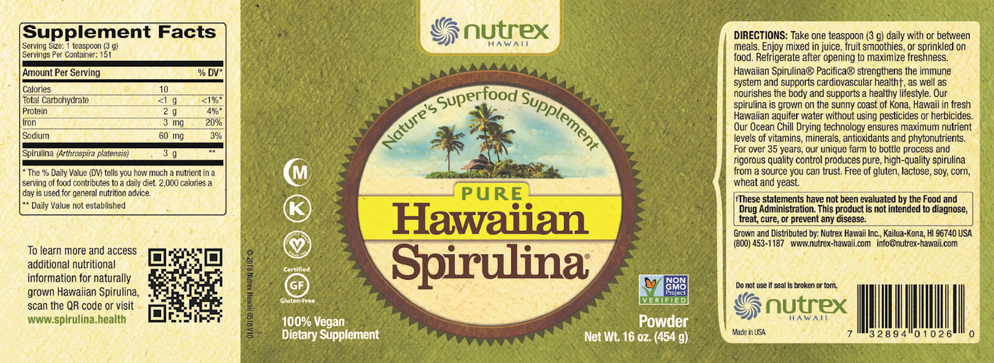 Hawaiian Spirulina Powder  Curated Wellness