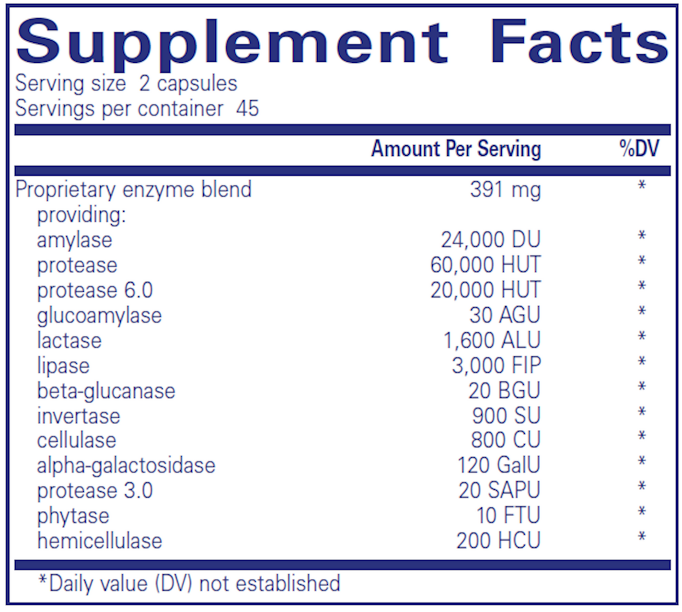 Digestive Enzymes Ultra 90 caps Curated Wellness