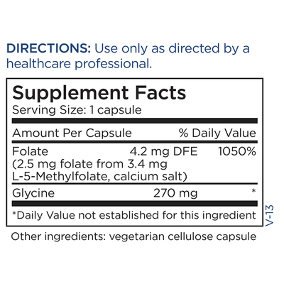 L-Methylfolate 2.5 mg 90 caps Curated Wellness