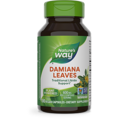 Damiana Leaves 400 mg  Curated Wellness